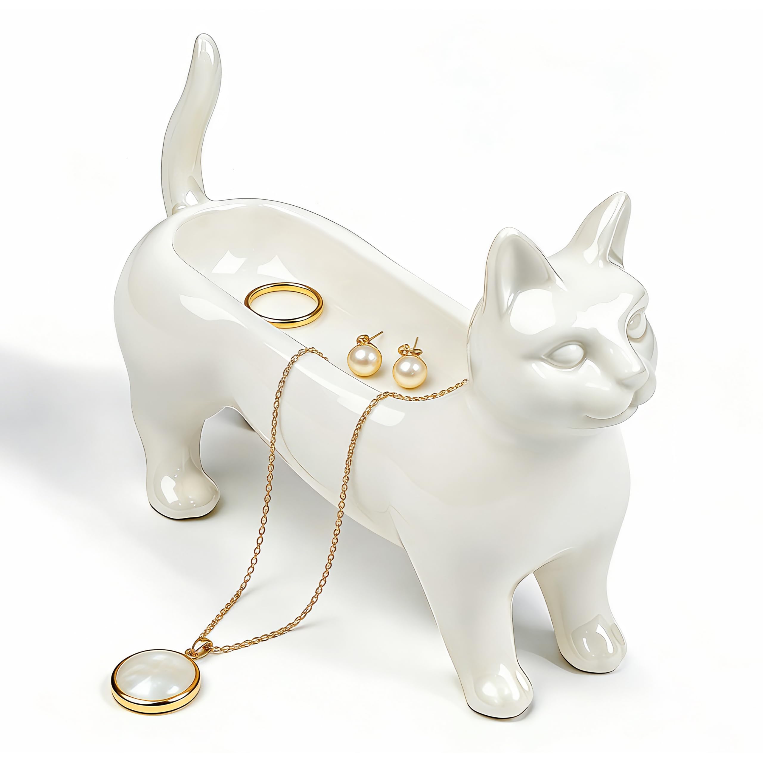 55% Off PUDDING CABIN Cat Ring Holder for Women
