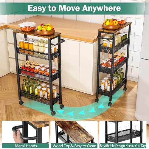 36% Off Vivihomety Slim Storage Cart with Wheels - Image 5