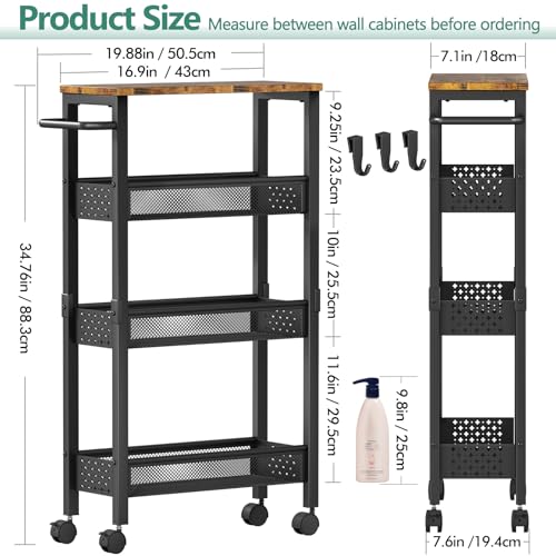 36% Off Vivihomety Slim Storage Cart with Wheels - Image 6