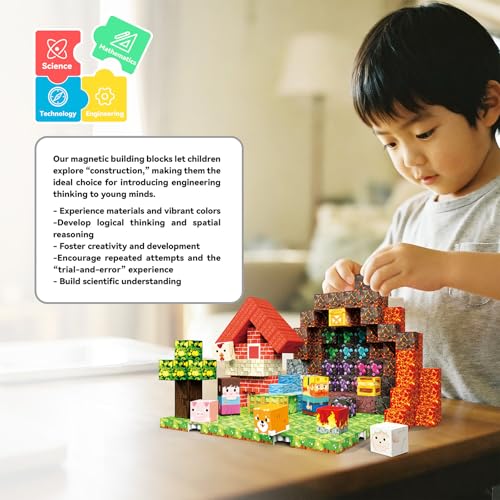 50% Off 150 PCS Magnetic Blocks STEM Toy Set - Image 7