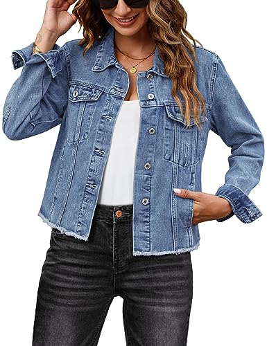 45% Off with Code: luvamia Distressed Denim Jacket for Women - Image 2