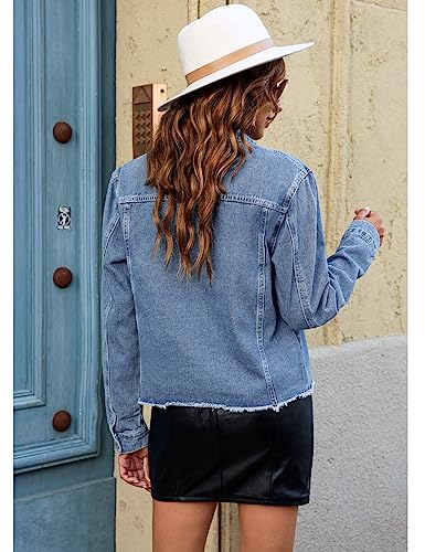 45% Off with Code: luvamia Distressed Denim Jacket for Women - Image 3