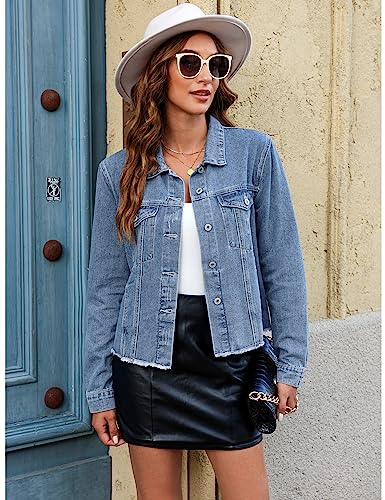 45% Off with Code: luvamia Distressed Denim Jacket for Women - Image 4