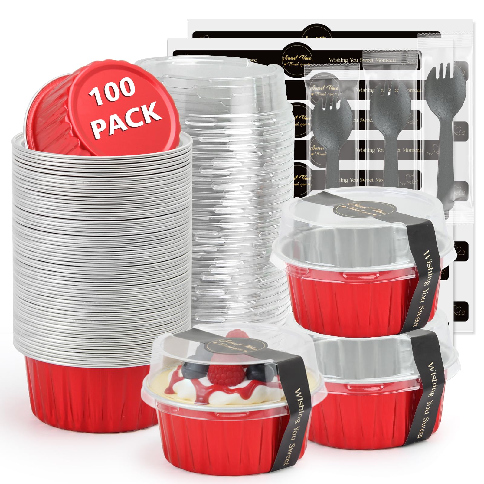 31% Off Ruckae 100 Mini Baking Cups with Lids