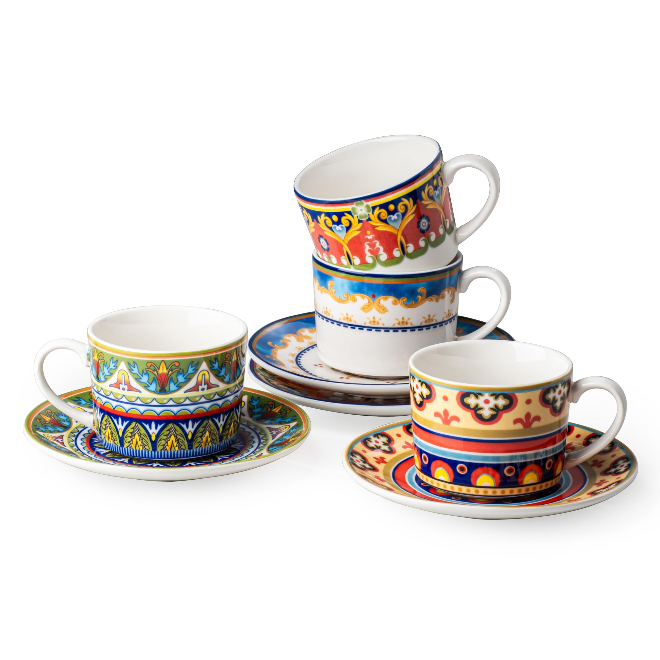 54% Off UNICASA Bohemian Coffee Cup Set of 4