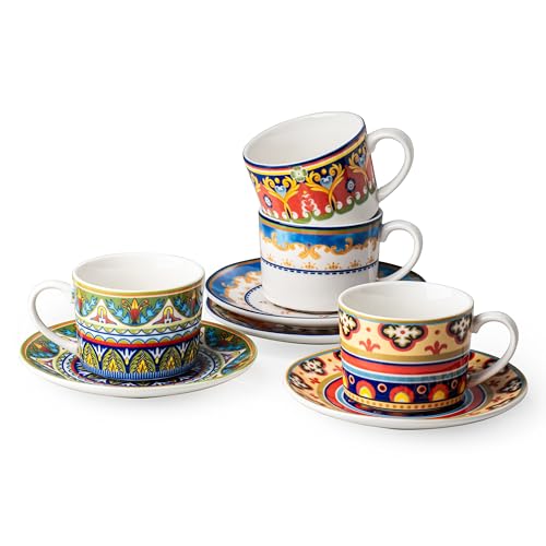 54% Off UNICASA Bohemian Coffee Cup Set of 4 - Image 2