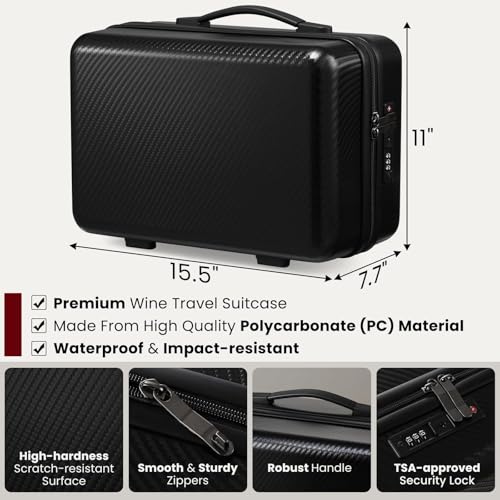 50% Off AOZITA Wine Travel Case for 4 Bottles, $29.99 - Image 4