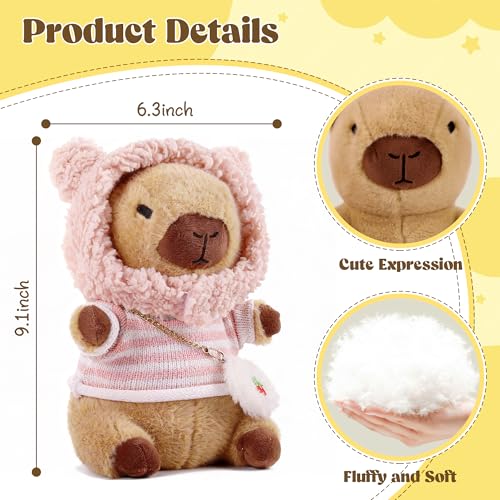 28% Off Capybara Plush with 9 Outfit Pieces - Image 7