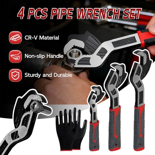 Up to 30% Off Auto-Adjusting Pipe Wrench Set 3-Piece - Image 3