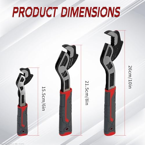 Up to 30% Off Auto-Adjusting Pipe Wrench Set 3-Piece - Image 4