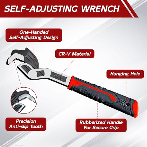 Up to 30% Off Auto-Adjusting Pipe Wrench Set 3-Piece - Image 5