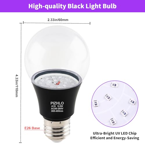 30% Off 4-Pack Black Light LED Bulbs for Parties & Decor - Image 5