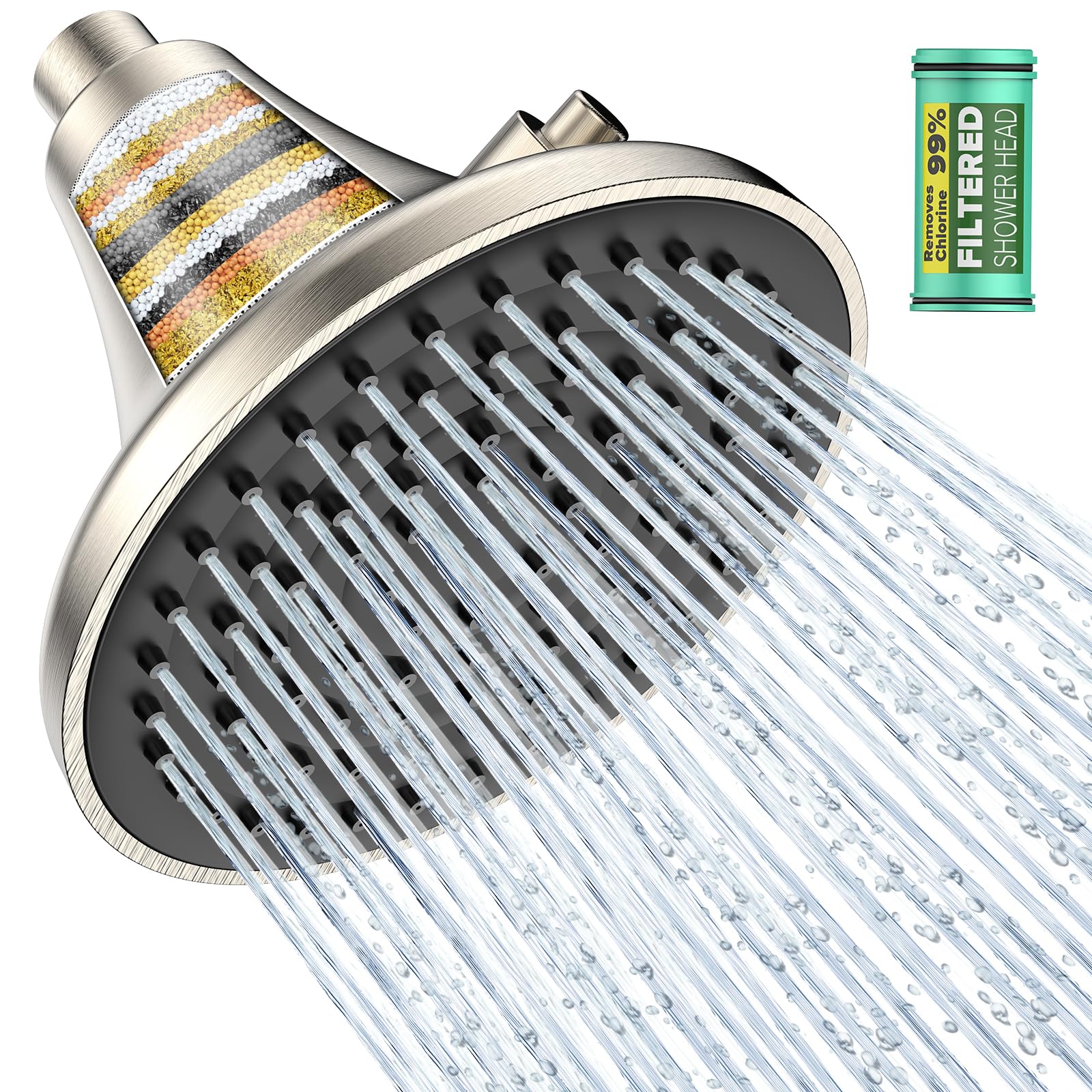50% Off High Pressure Filtered Shower Head – Spa Shower Upgrade