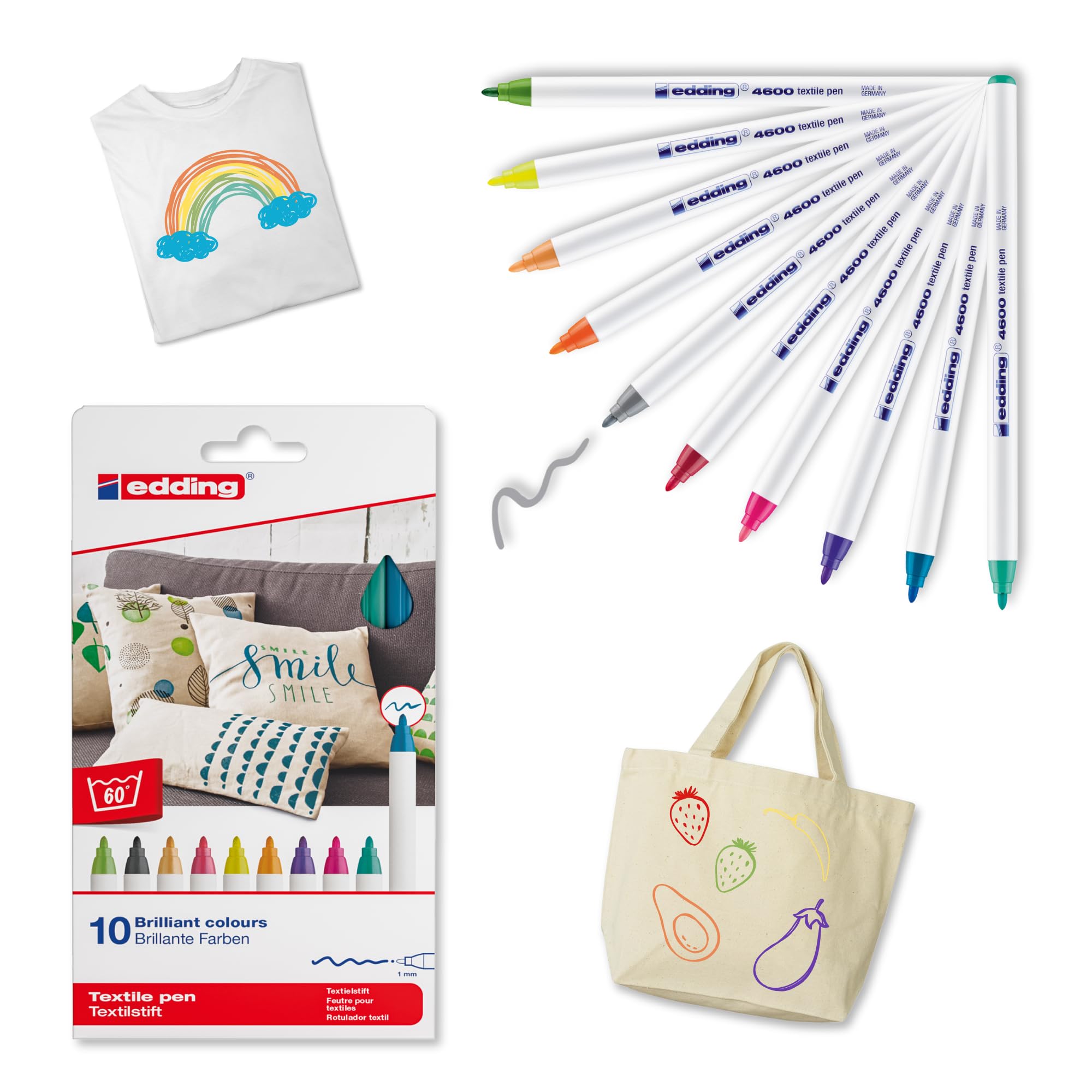 23% Off edding 10-Color Fabric Pen Set for Textile Art