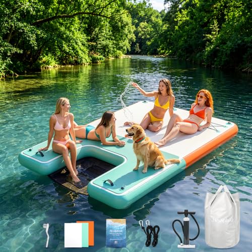 5% Off HeySplash Inflatable Floating Dock 8x6ft - Image 2