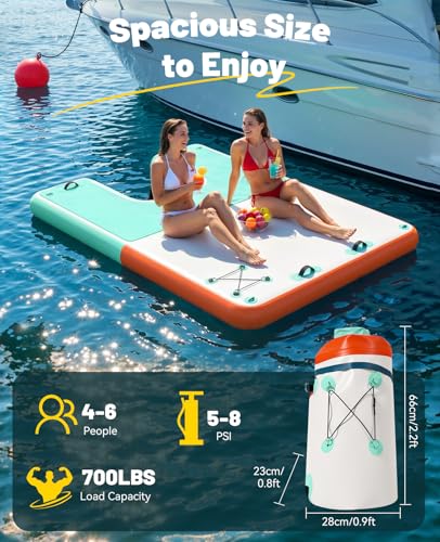 5% Off HeySplash Inflatable Floating Dock 8x6ft - Image 3