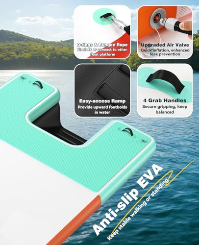 5% Off HeySplash Inflatable Floating Dock 8x6ft - Image 5
