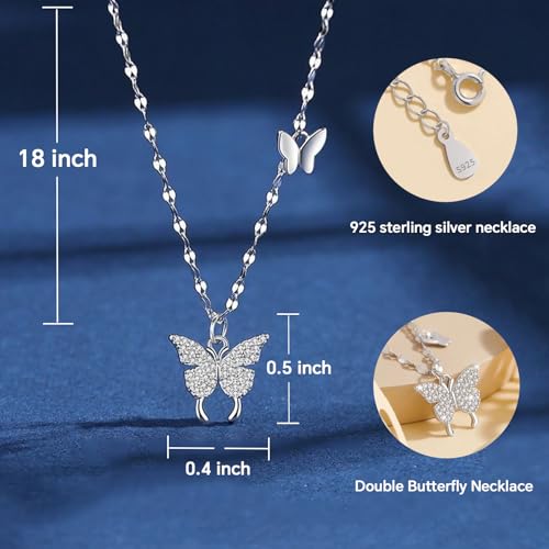 Save 70% on FEULJEW Butterfly Pendant Necklace for Women - Image 5