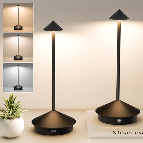 2-Pack Cordless LED Table Lamps - 6000mAh Rechargeable - Image 2