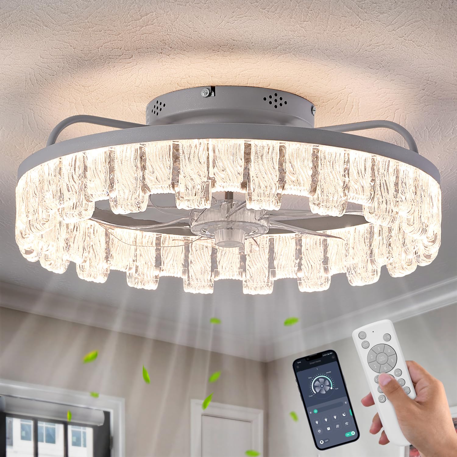 Save 40% on Dalougun Rustic Ceiling Fan with Light Remote