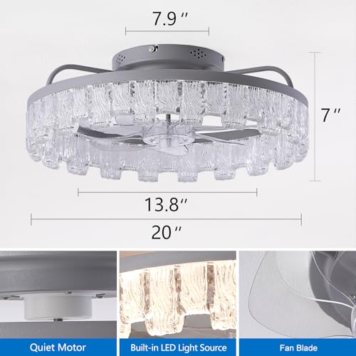 Save 40% on Dalougun Rustic Ceiling Fan with Light Remote - Image 6