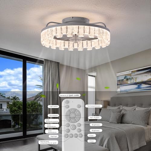 Save 40% on Dalougun Rustic Ceiling Fan with Light Remote - Image 7
