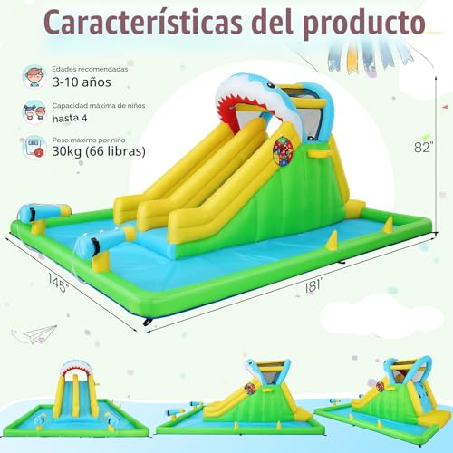 70% Off 8-in-1 Inflatable Water Bounce House for Kids - Image 4