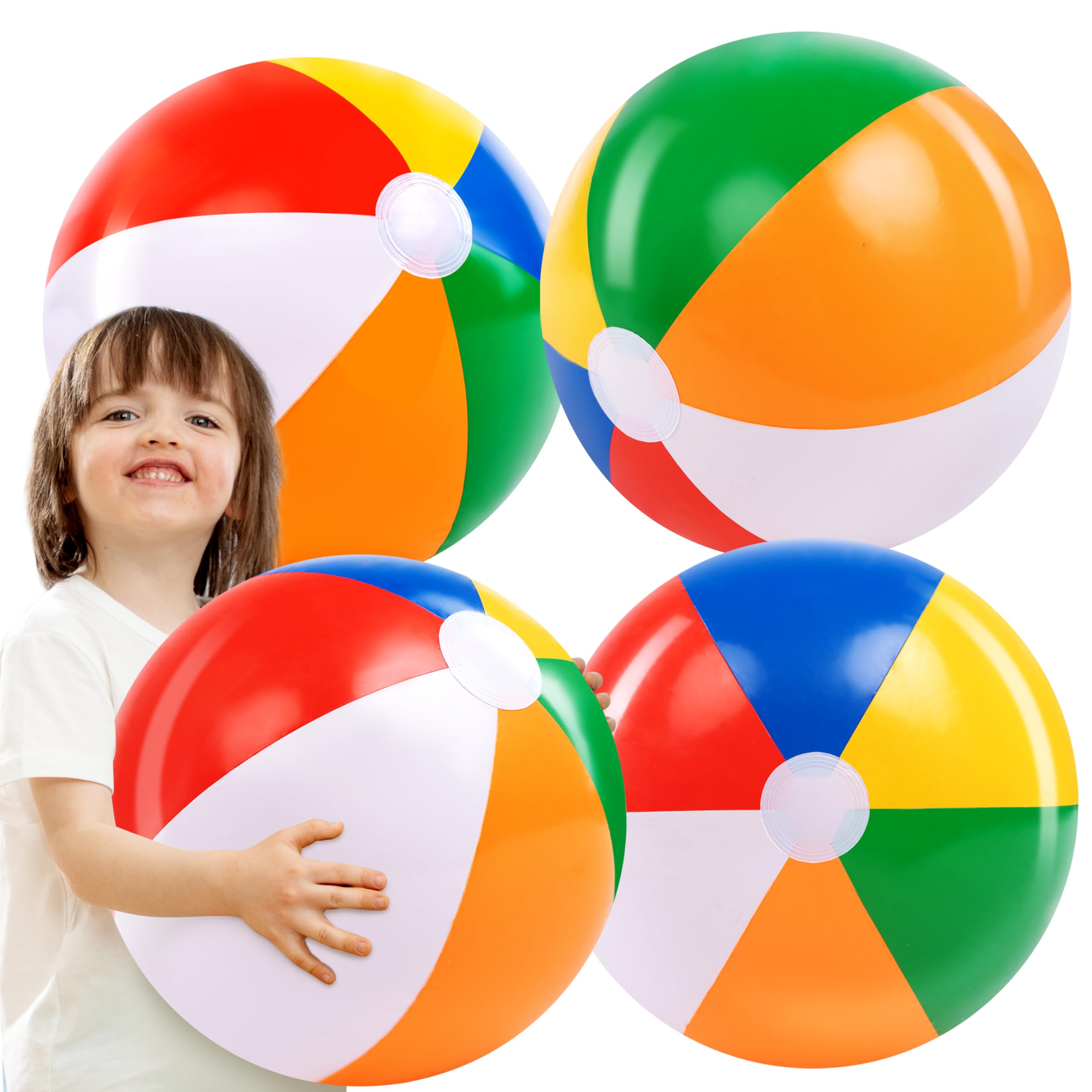 37% Off JOYIN 4-Pack 20" Beach Balls – Pool Toys