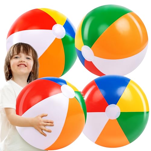 37% Off JOYIN 4-Pack 20" Beach Balls – Pool Toys - Image 2
