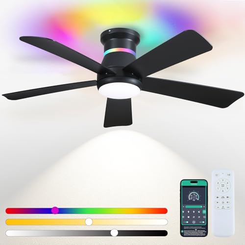 29% Off Surtime 46" Ceiling Fan with RGB Lights - Image 2