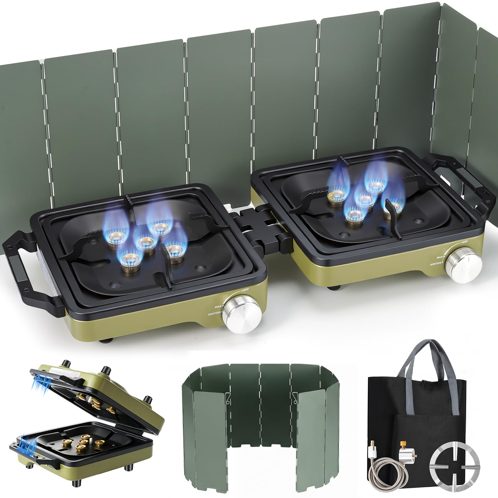 30% Off 2-Burner Portable Propane Camping Stove