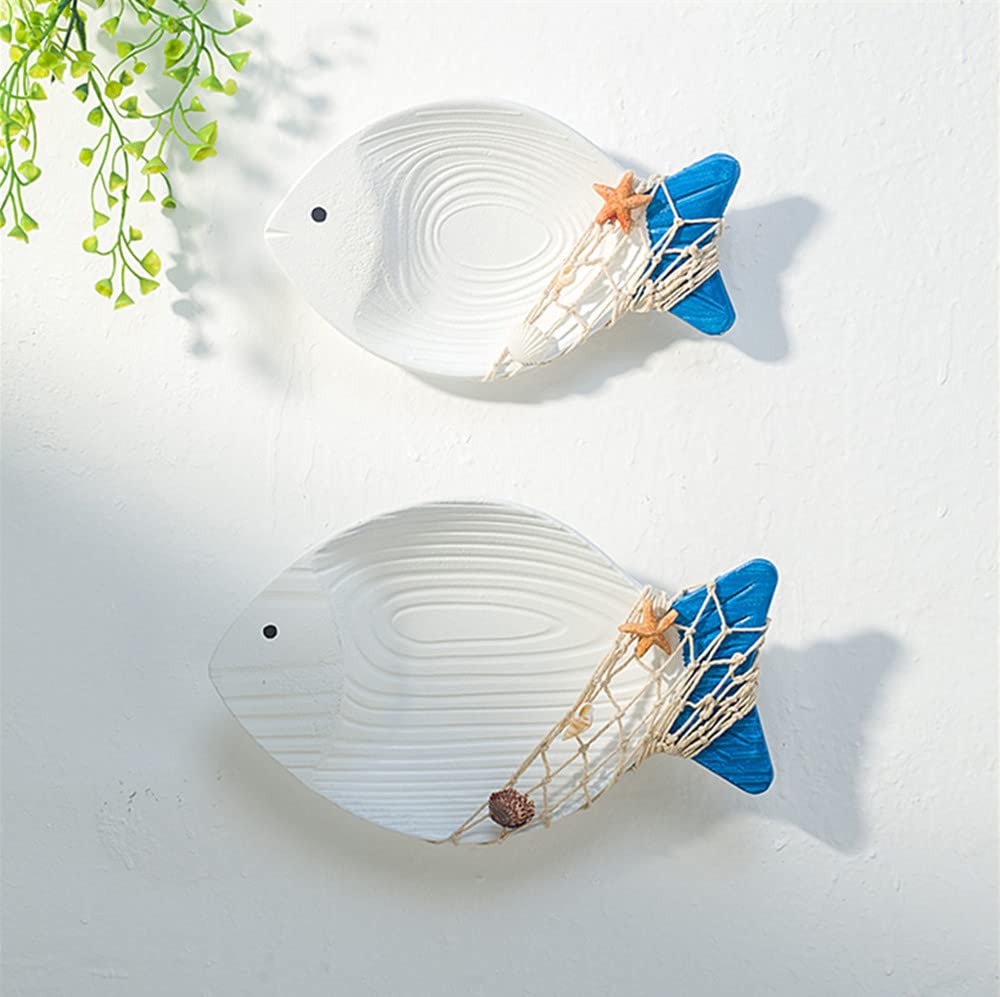 50% Off Nautical Wooden Fish Wall Decor Set