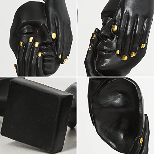 13% Off Funterest Black Thinker Statues Home Decor Set of 3 - Image 7