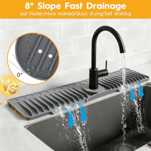 50% Off XiflLife 24" Silicone Sink Mat with Fast Drainage - Image 4
