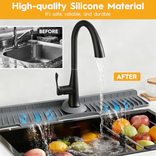 50% Off XiflLife 24" Silicone Sink Mat with Fast Drainage - Image 5