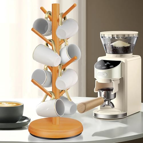 Coffee Cup Tree Stand with 8 Hooks, 360° Rotation, Now $13.29 - Image 5