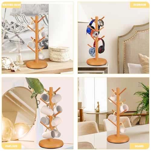 Coffee Cup Tree Stand with 8 Hooks, 360° Rotation, Now $13.29 - Image 7