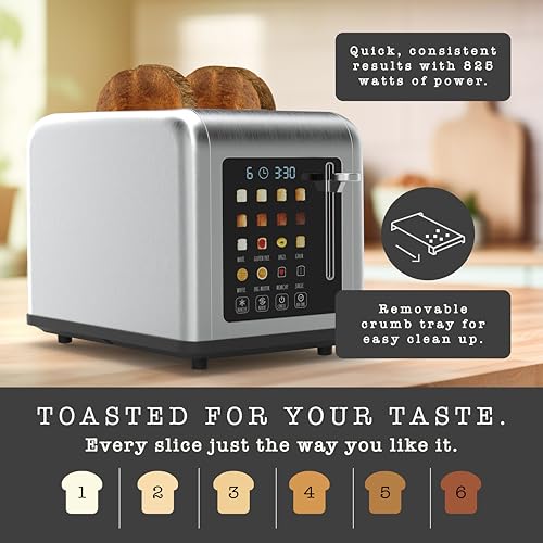10% Off Rae Dunn Smart 2-Slice Toaster – 825W Digital - Image 6
