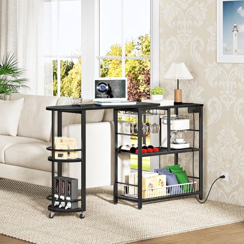 31% Off HOOBRO L-Shaped Home Bar with Charging Station - Image 6