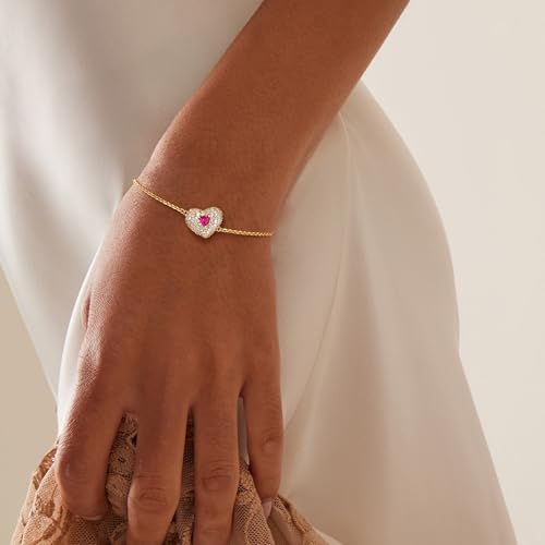 50% Off Fettero 14K Gold Plated Heart Bracelet for Women - Image 3