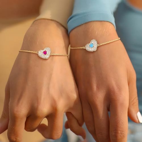 50% Off Fettero 14K Gold Plated Heart Bracelet for Women - Image 7