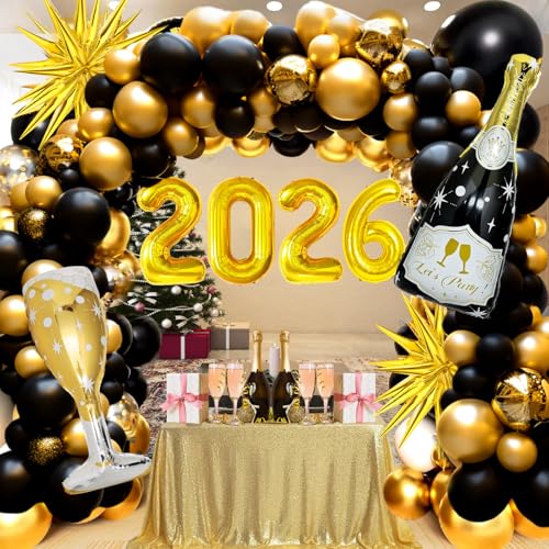 29% Off 106 Pcs Black Gold Grad Balloons Arch Kit - Image 2