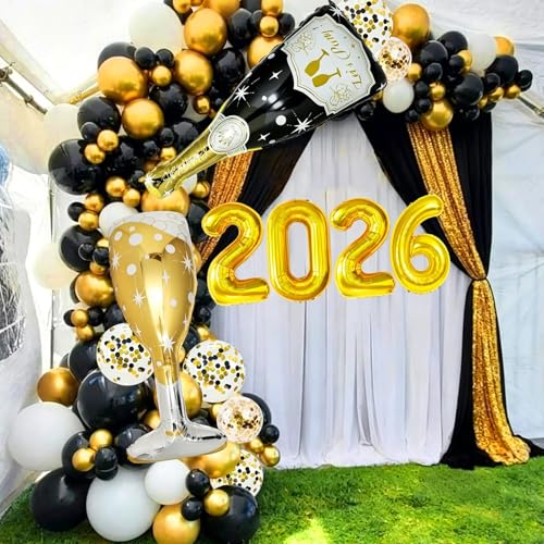 29% Off 106 Pcs Black Gold Grad Balloons Arch Kit - Image 4