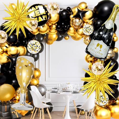 29% Off 106 Pcs Black Gold Grad Balloons Arch Kit - Image 8