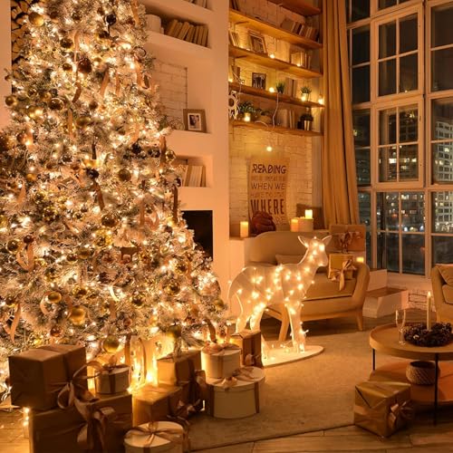 33ft Christmas Lights with Code 6QPQOXUQ - 100 LED Warm White - Image 4