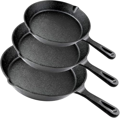 Save Up to 75% on Simple Chef Cast Iron Skillet Set - Image 2