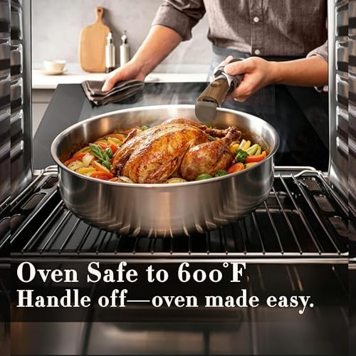 Save 55% on CAROTE 13pc Stainless Steel Cookware Set - Image 7