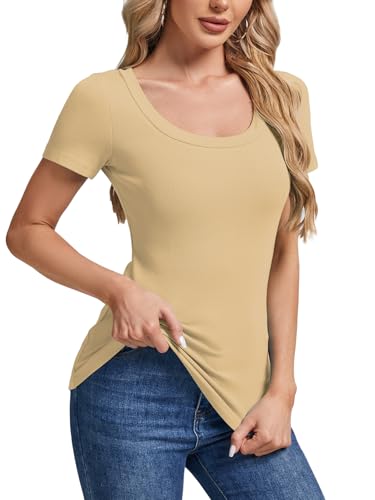 9% Off C.O.Z.Y Women's Ribbed Scoop Neck Tee - Image 4