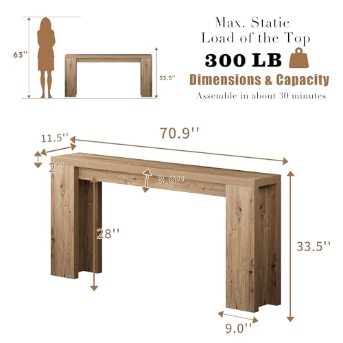 Save $60 on 70.9" Extra Long Console Table - Use Code - Image 3