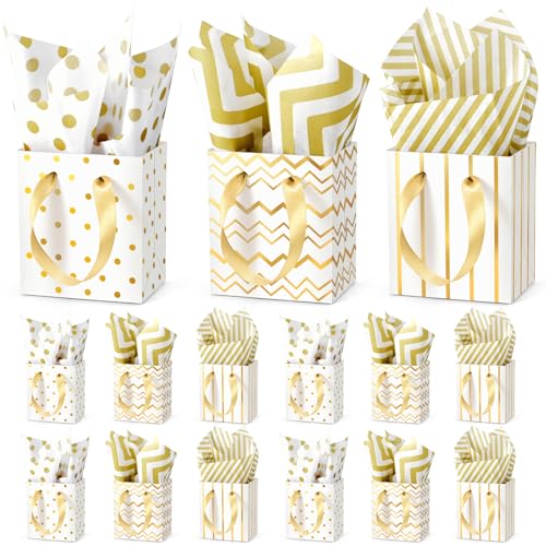 50% Off 30-Pack Mini Gift Bags with Handles & Tissue - Image 2